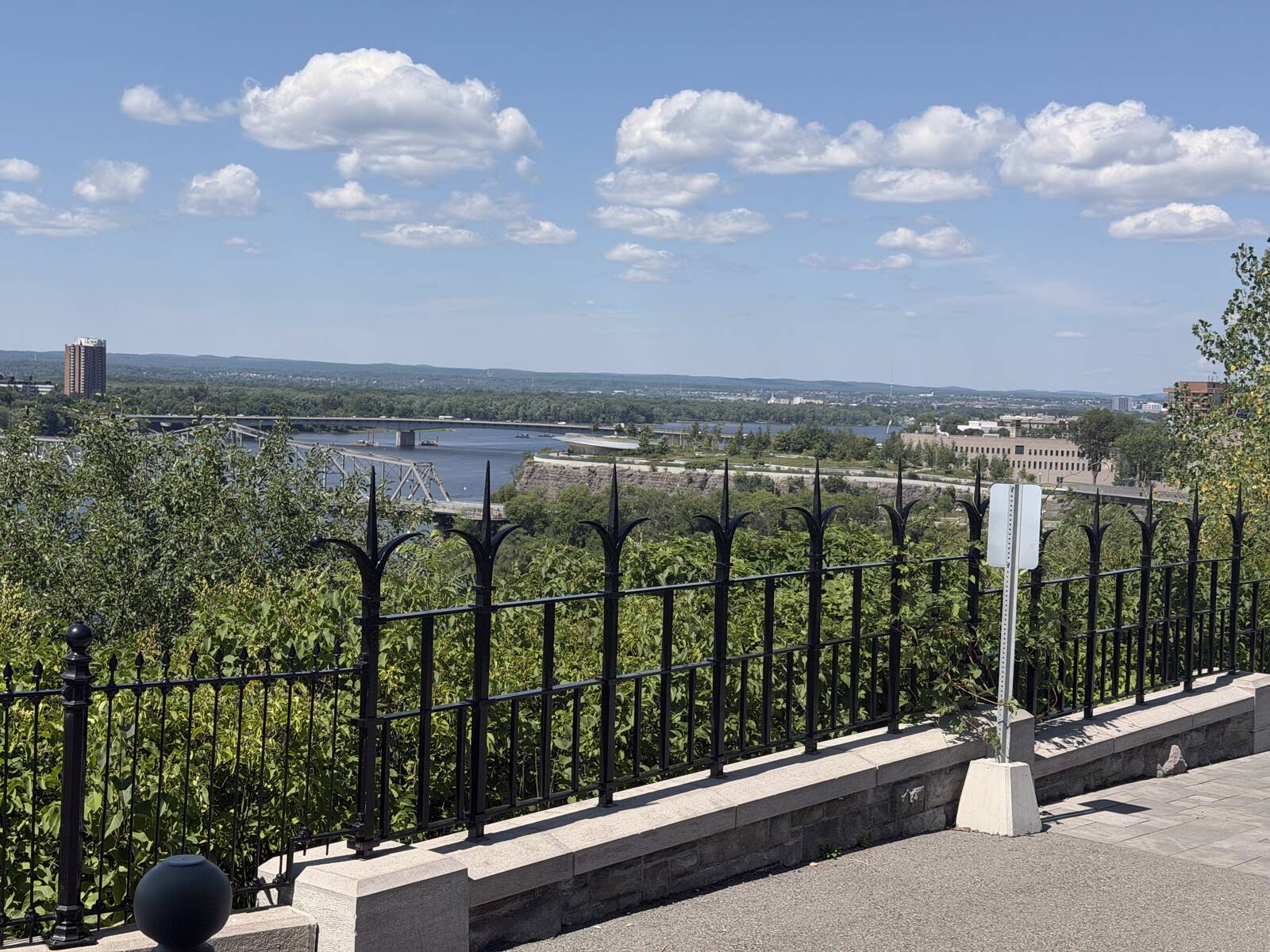 The Ottawa River from Major’s Hill